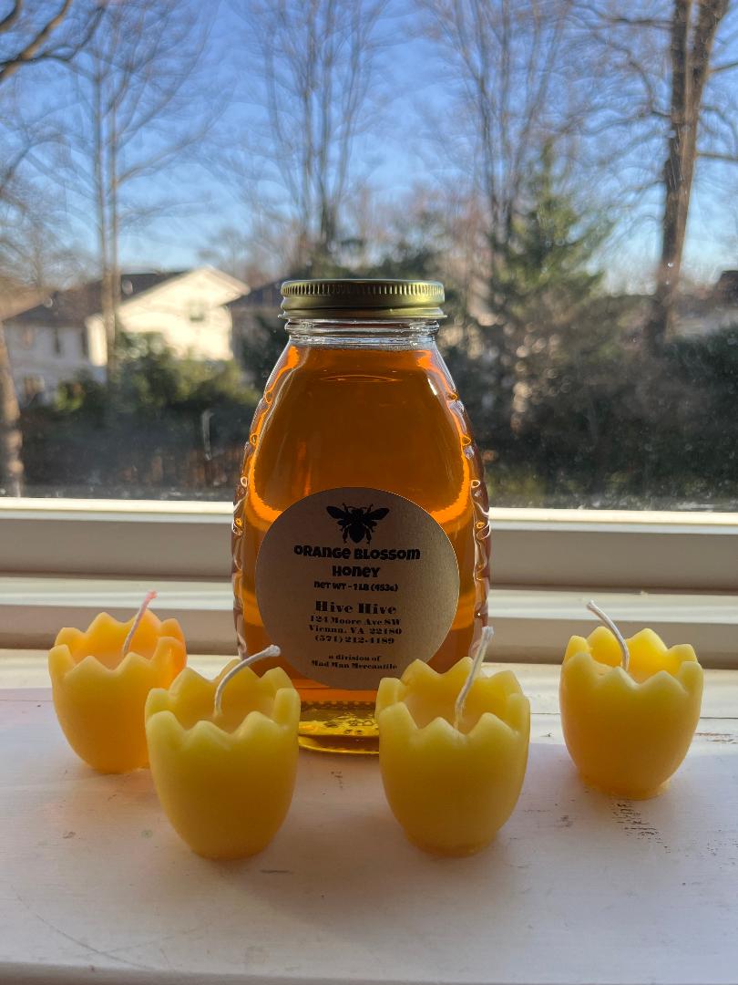 Made from 100% all-natural beeswax. These votives weigh approximately 1.2 oz each.